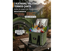 40 LİTRE Termal Kamp ve Piknik Çantası 40 LİTRE Termal Kamp ve Piknik Çantası